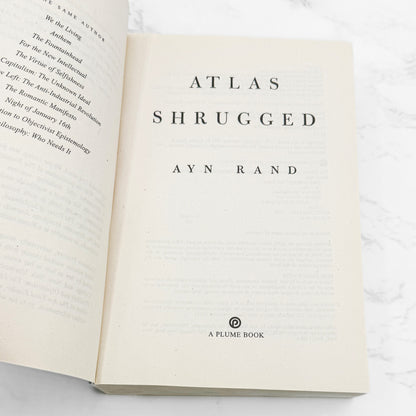 Atlas Shrugged by Ayn Rand [ANNIVERSARY TRADE PAPERBACK] 1999 • Plume *See Condition