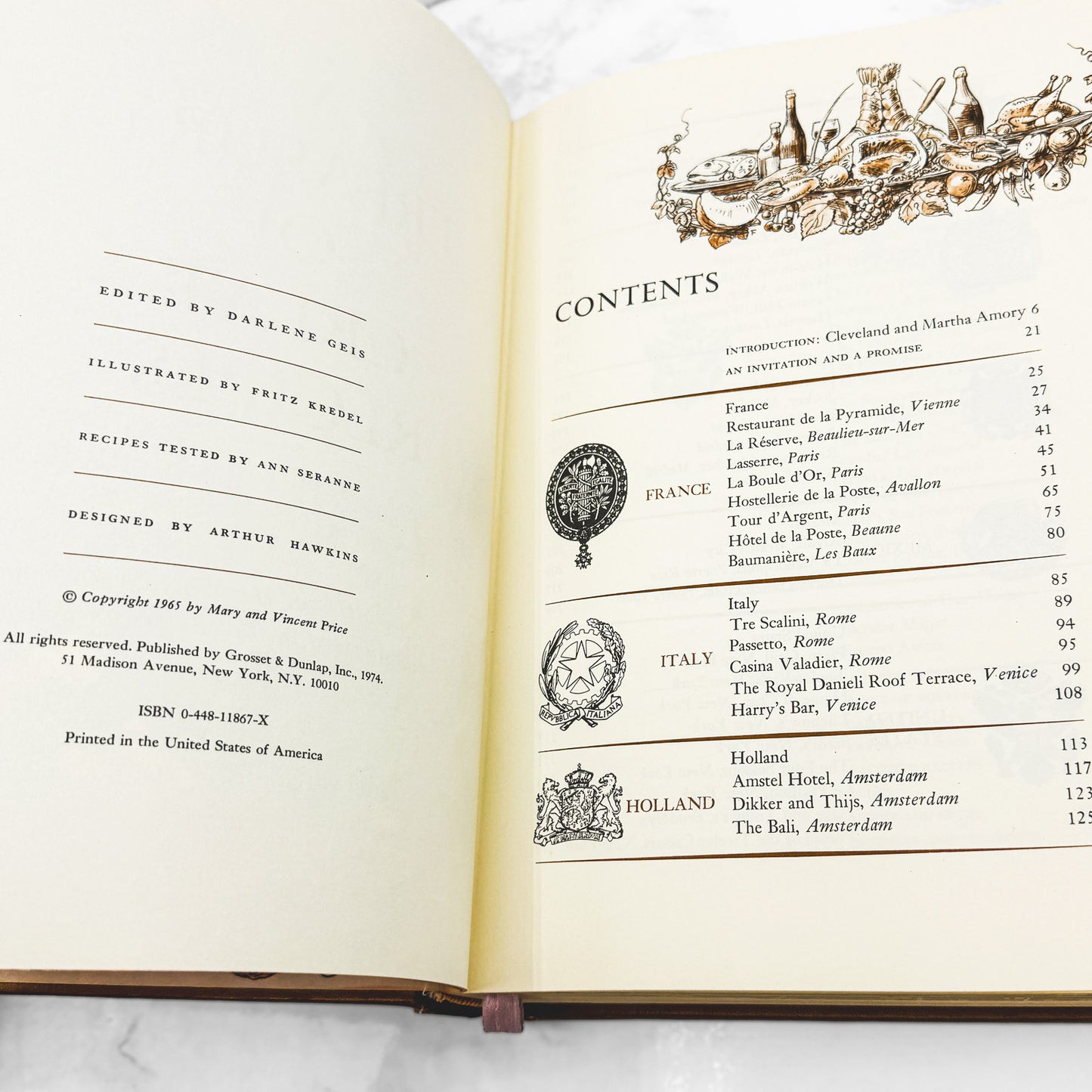 A Treasury of Great Recipes by Vincent Price & Mary Price [FIRST EDITION] 1965 • Ampersand