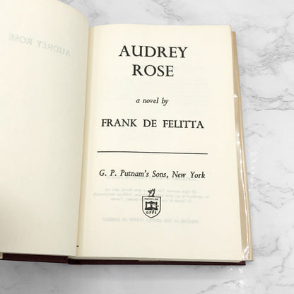 Audrey Rose by Frank De Felitta [FIRST BOOK CLUB EDITION] • 1975 Hardcover • G.P. Putnam's Sons