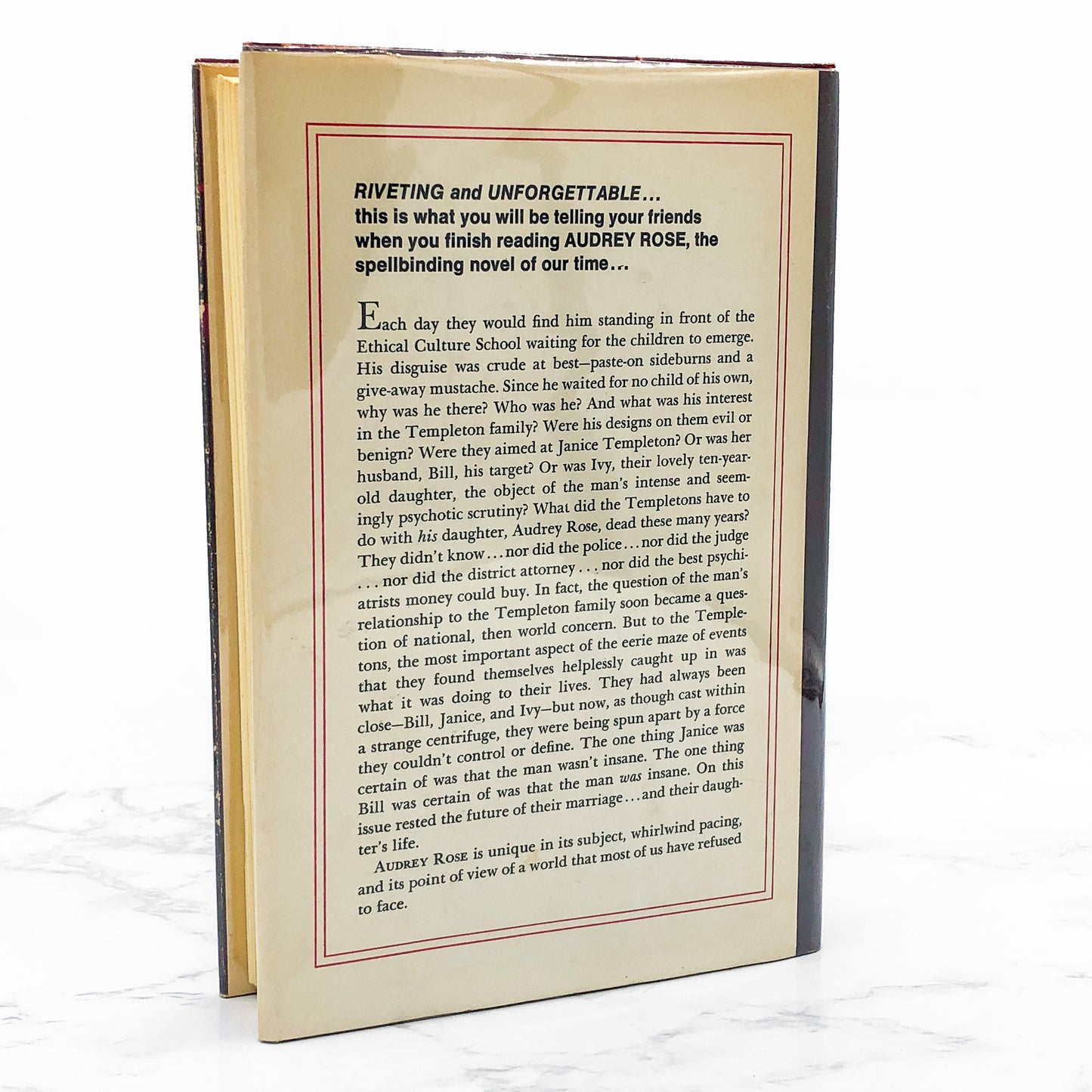 Audrey Rose by Frank De Felitta [FIRST BOOK CLUB EDITION] • 1975 Hardcover • G.P. Putnam's Sons