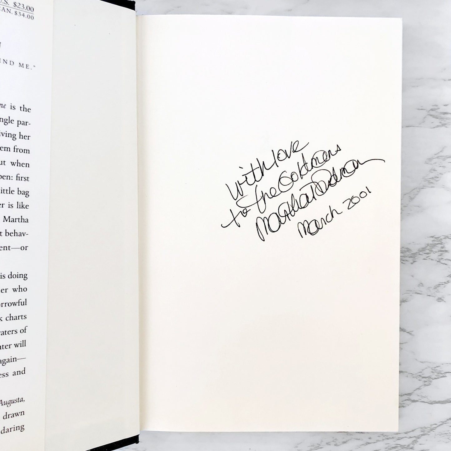 Augusta, Gone: A True Story by Martha Tod Dudman SIGNED! [FIRST EDITION • FIRST PRINTING] 2001