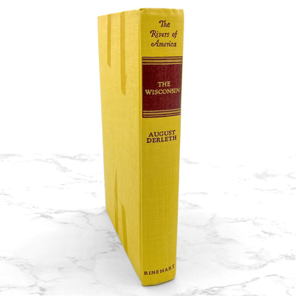 The Wisconsin by August Derleth [FIRST EDITION] 1942 • 4th Printing • Farrar & Rinehart • Rivers of America #18 • *Ex-Lib