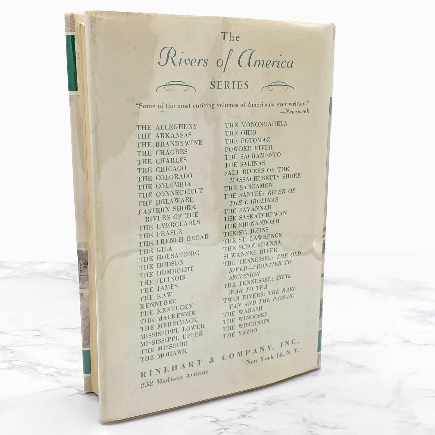 The Wisconsin by August Derleth [FIRST EDITION] 1942 • 4th Printing • Farrar & Rinehart • Rivers of America #18 • *Ex-Lib