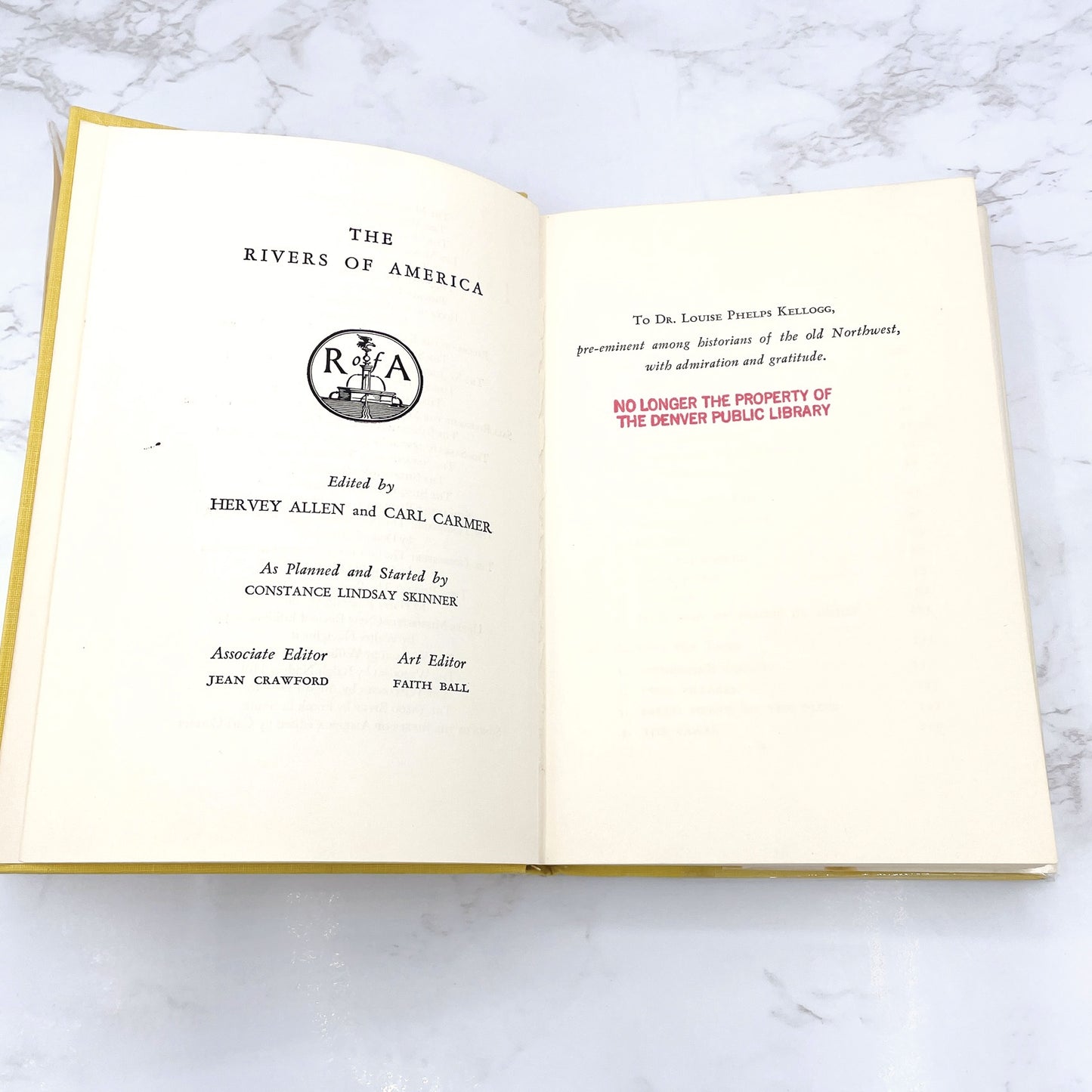 The Wisconsin by August Derleth [FIRST EDITION] 1942 • 4th Printing • Farrar & Rinehart • Rivers of America #18 • *Ex-Lib