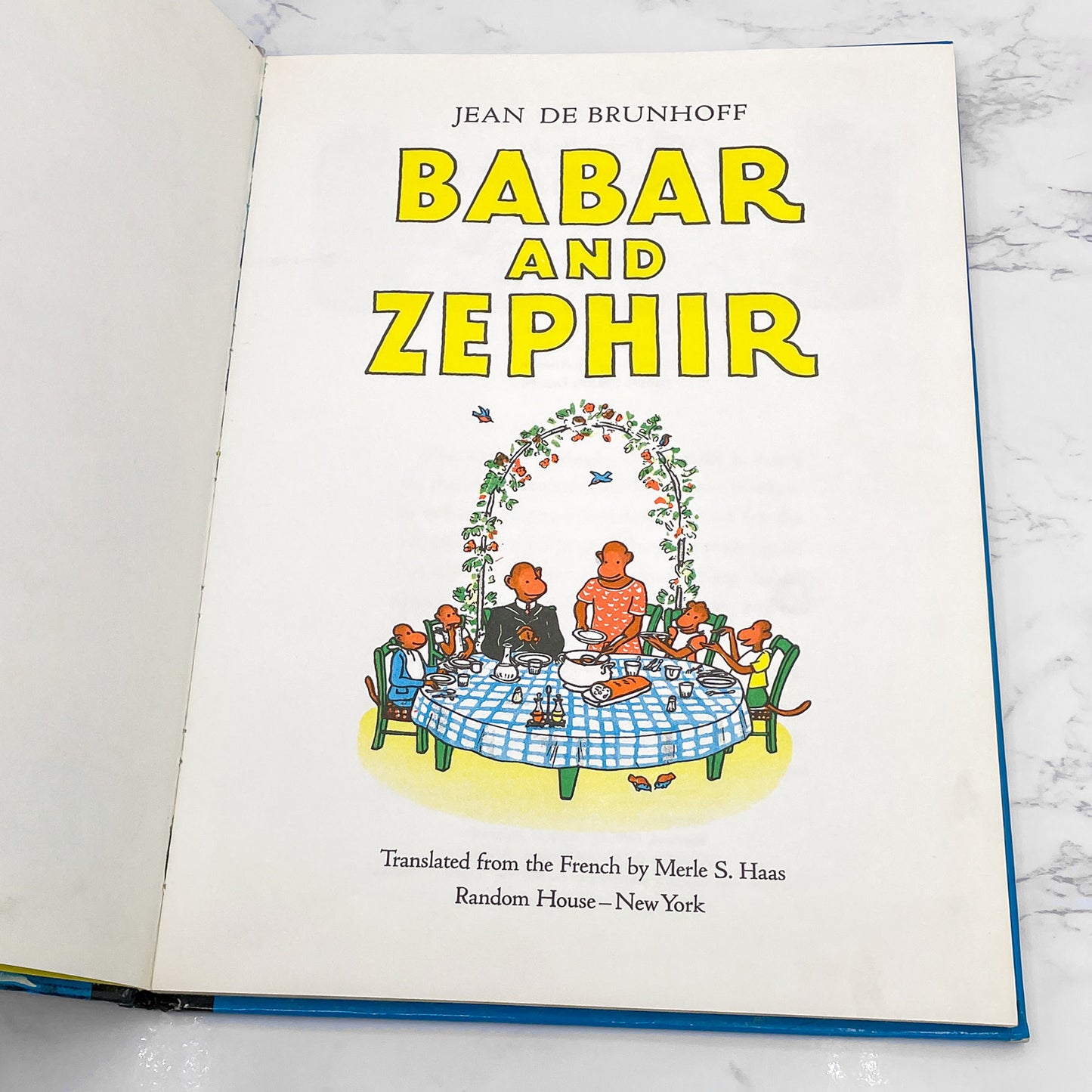 Babar and Zephir by Jean de Brunhoff [U.S. FIRST EDITION] 1965 (Later Printing) • Random House