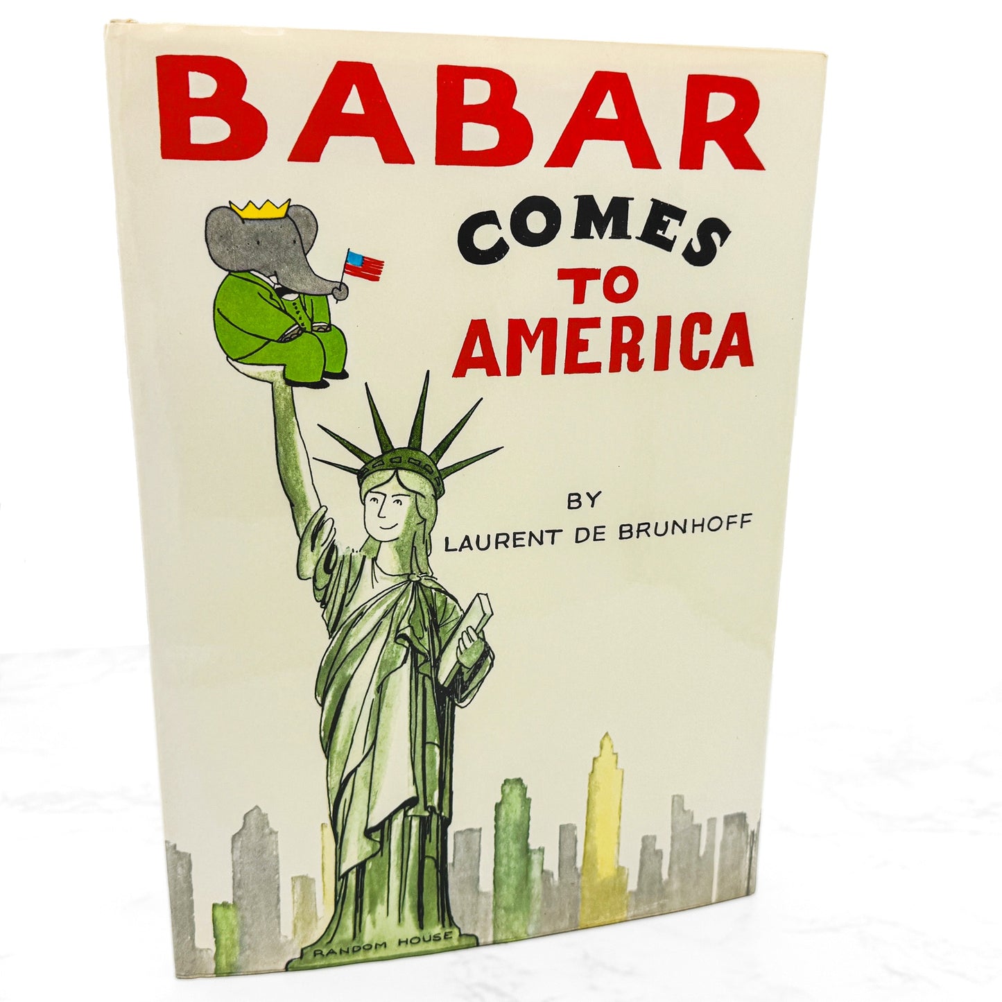Babar Comes to America by Jean de Brunhoff [U.S. FIRST EDITION] 1965 • Random House