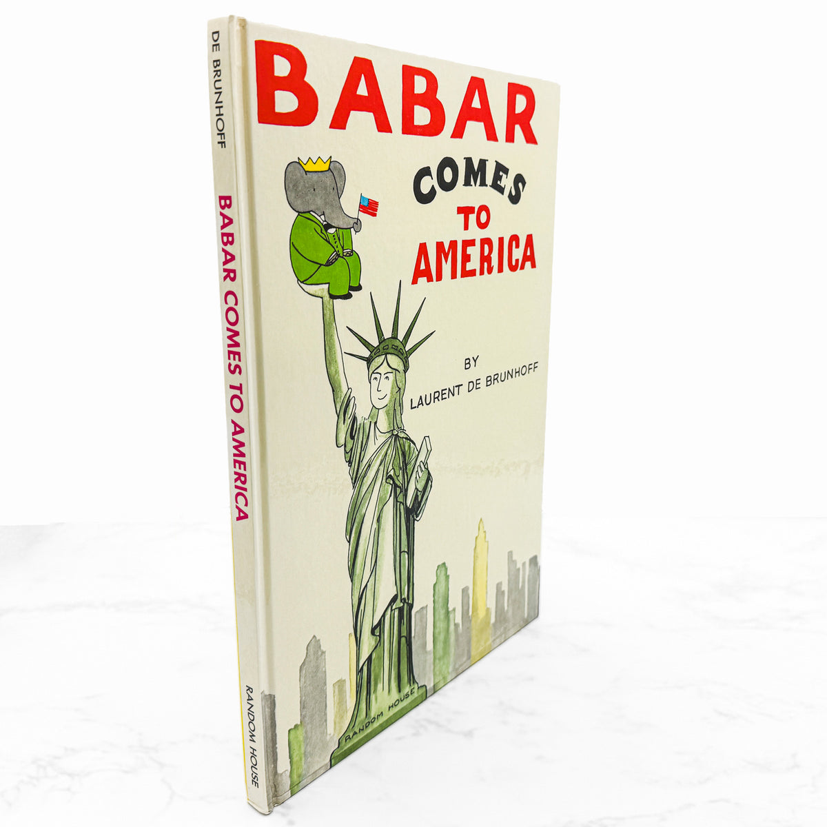 Babar Comes to America by Jean de Brunhoff [U.S. FIRST EDITION] 1965 • Random House