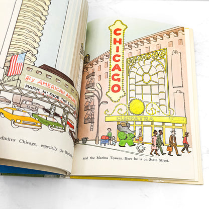Babar Comes to America by Jean de Brunhoff [U.S. FIRST EDITION] 1965 • Random House
