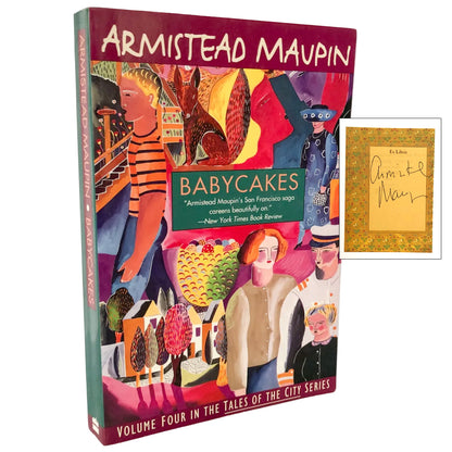 Babycakes by Armistead Maupin SIGNED! [TRADE PAPERBACK] 1994 • HarperPerennial