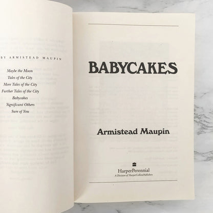 Babycakes by Armistead Maupin SIGNED! [TRADE PAPERBACK] 1994 • HarperPerennial