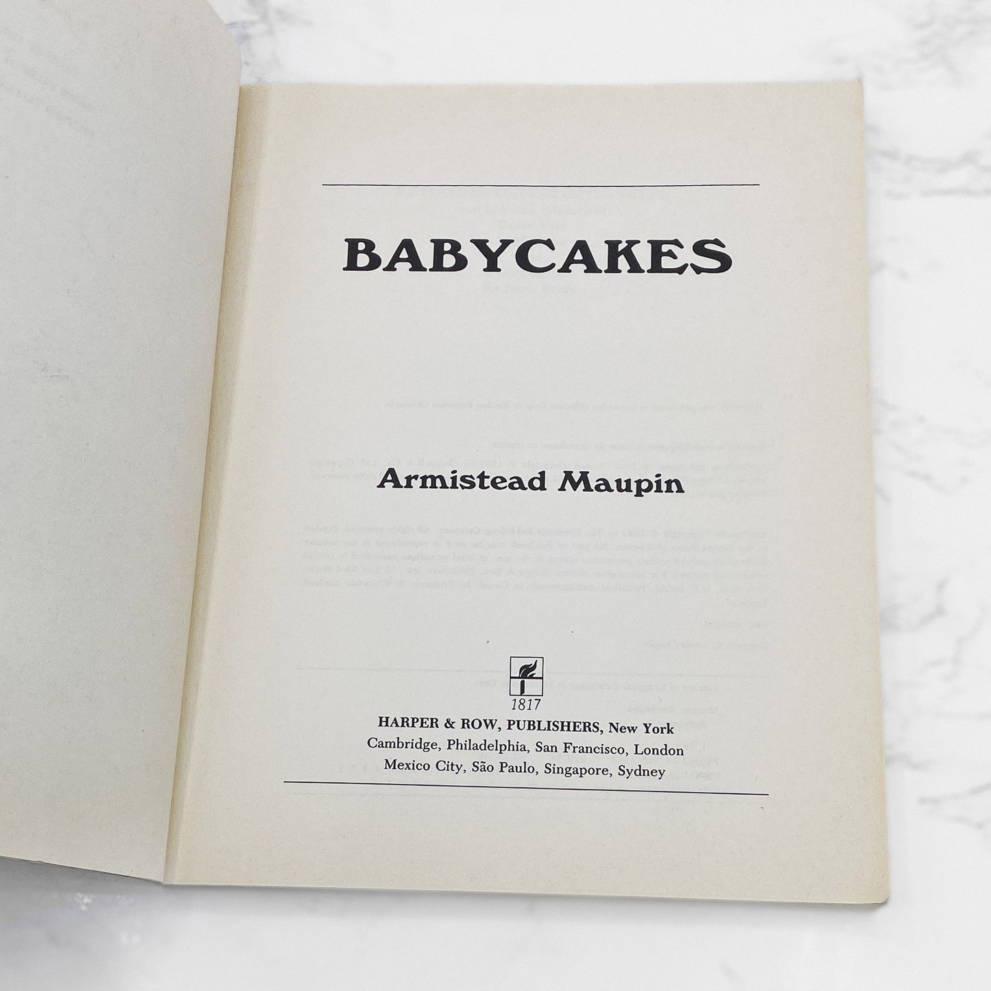 Babycakes by Armistead Maupin [FIRST EDITION PAPERBACK] 1984 • Tales of the City #4