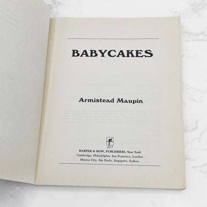 Babycakes by Armistead Maupin [FIRST EDITION PAPERBACK] 1984 • Tales of the City #4