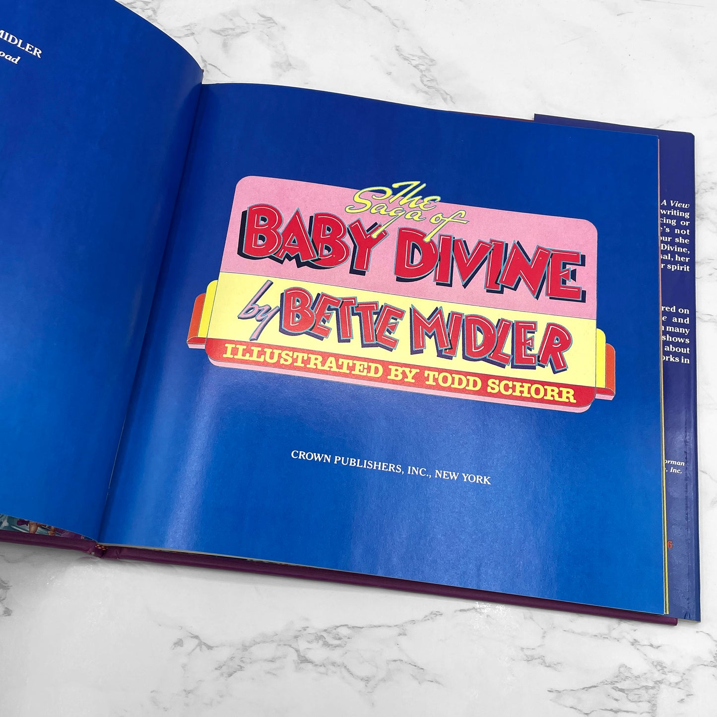 The Saga of Baby Divine by Bette Midler illustrated by Todd Schorr [FIRST EDITION] 1983 • Crown
