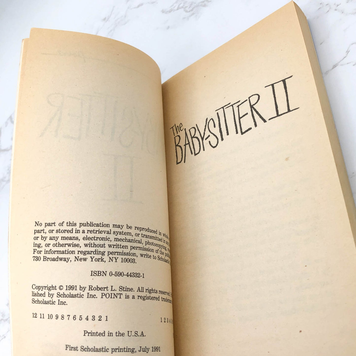 The Babysitter II by R.L. Stine [FIRST EDITION PAPERBACK] 1991 • Point Horror #25