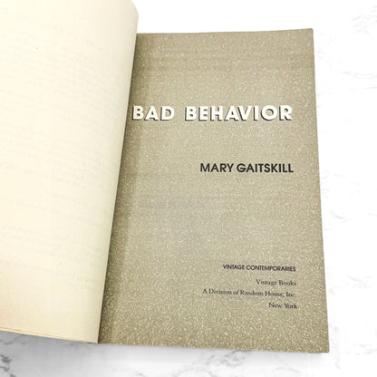 Bad Behavior by Mary Gaitskill [FIRST PAPERBACK PRINTING] 1989 • Vintage Contemporaries