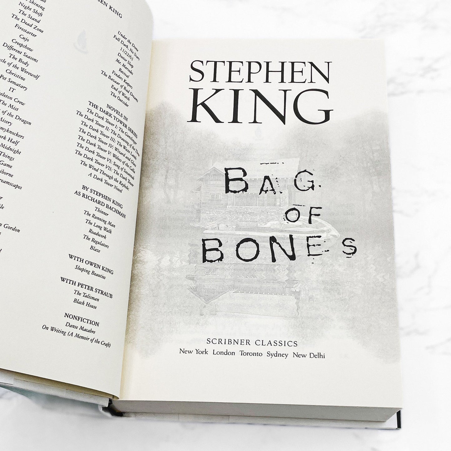 Bag of Bones by Stephen King [20th ANNIVERSARY HARDCOVER] 2018 • Scribner Classics
