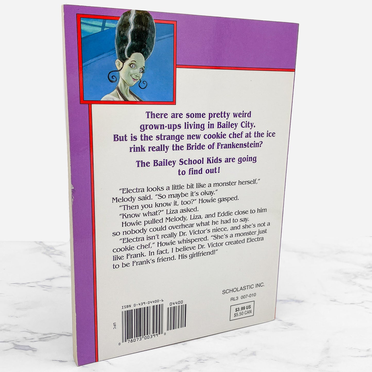 The Bride of Frankenstein Doesn't Bake Cookies by Debbie Dadey & Marcia Thornton Jones [FIRST EDITION PAPERBACK] 2000 • Bailey School Kids #41