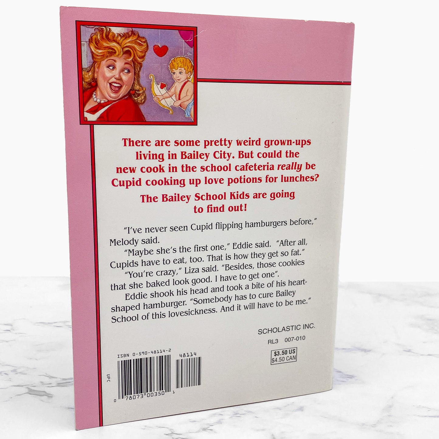 Cupid Doesn't Flip Hamburgers by Debbie Dadey & Marcia Thornton Jones [FIRST EDITION PAPERBACK] 1995 • Bailey School Kids #12