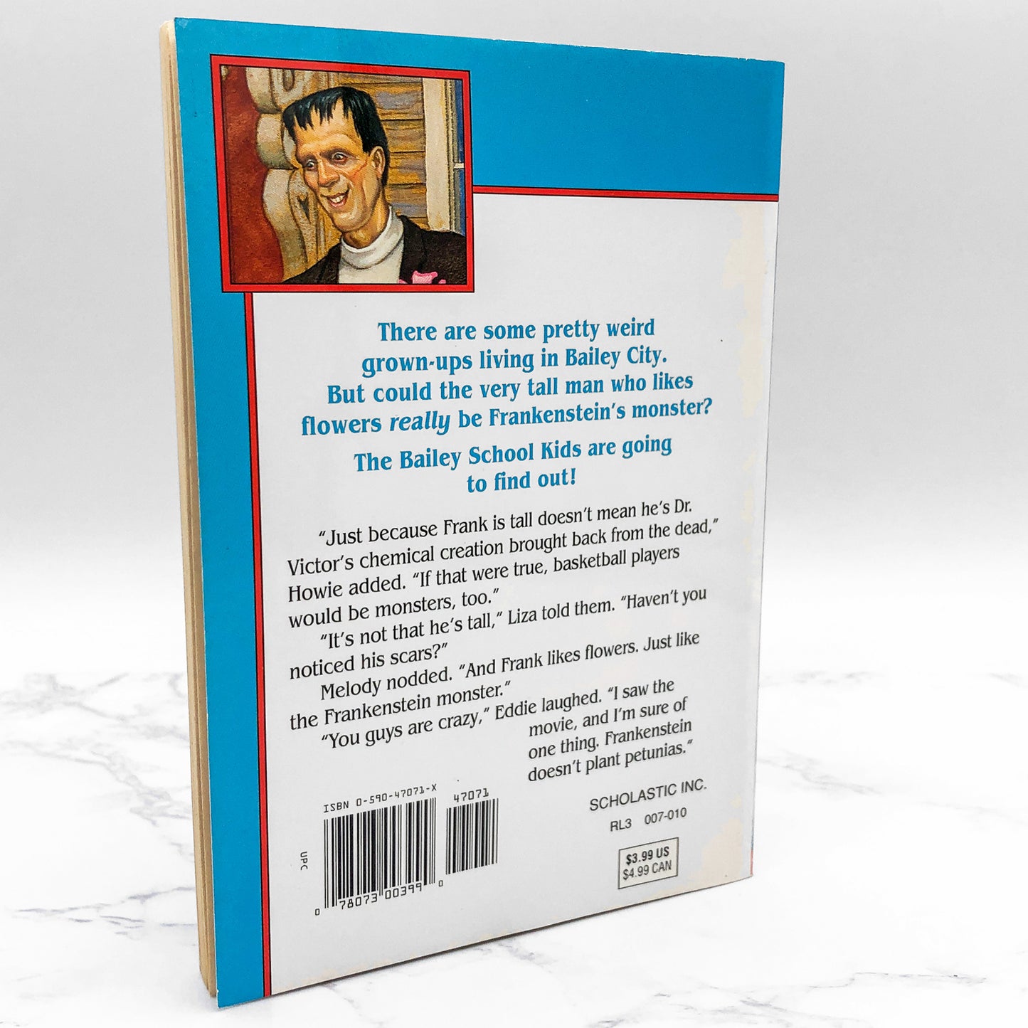 Frankenstein Doesn't Plant Petunias by Debbie Dadey & Marcia Thornton Jones [FIRST EDITION PAPERBACK] 1993 • Bailey School Kids #6