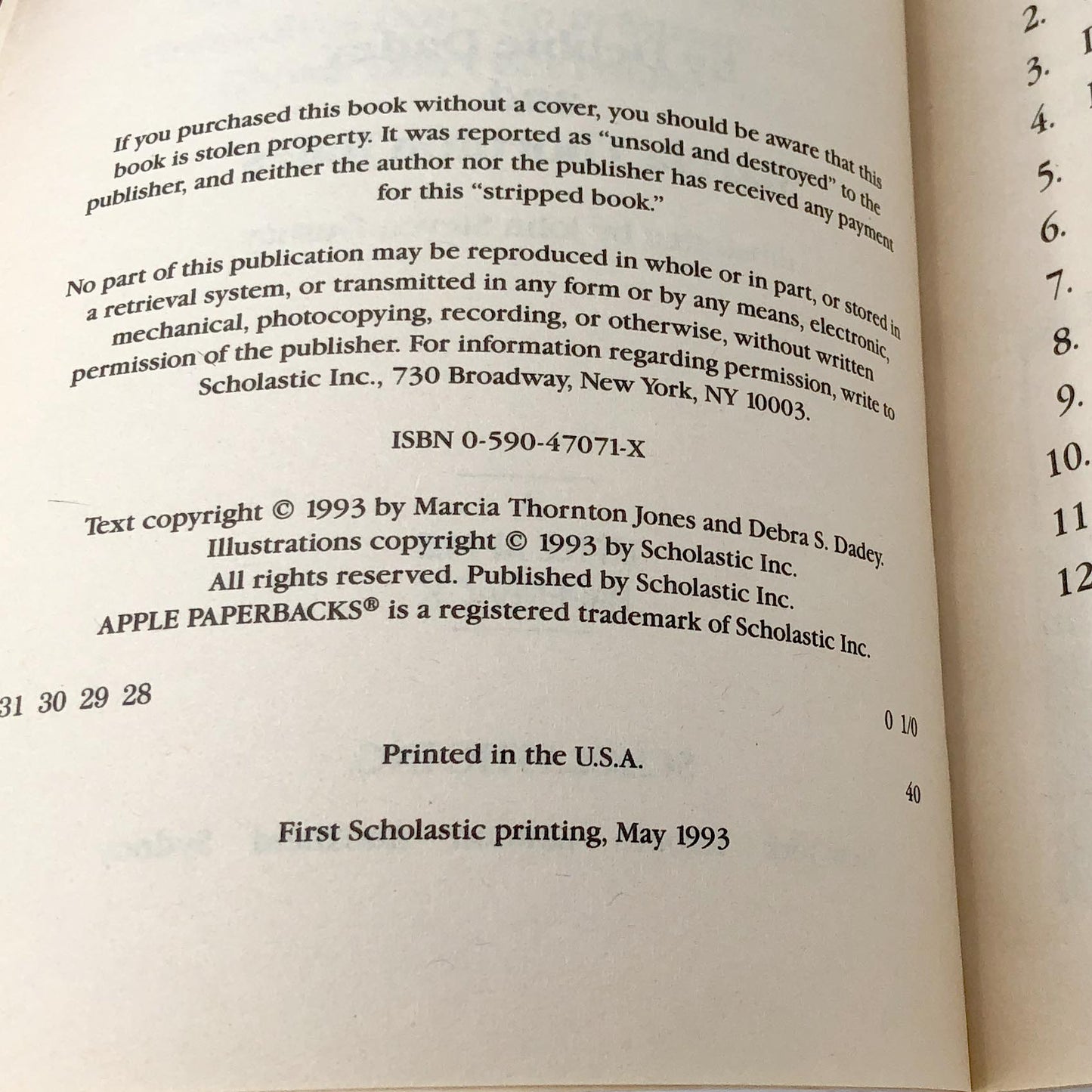 Frankenstein Doesn't Plant Petunias by Debbie Dadey & Marcia Thornton Jones [FIRST EDITION PAPERBACK] 1993 • Bailey School Kids #6