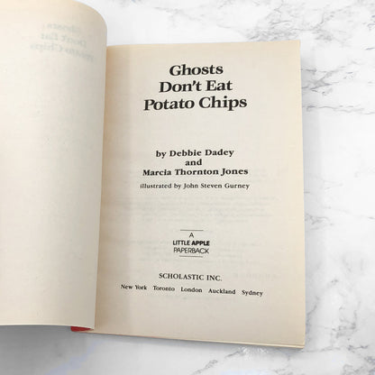 Ghosts Don't Eat Potato Chips by Debbie Dadey & Marcia Thornton Jones [FIRST EDITION PAPERBACK] 1992 • Bailey School Kids #5
