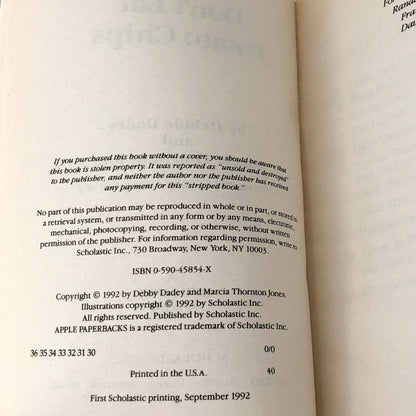 Ghosts Don't Eat Potato Chips by Debbie Dadey & Marcia Thornton Jones [FIRST EDITION PAPERBACK] 1992 • Bailey School Kids #5