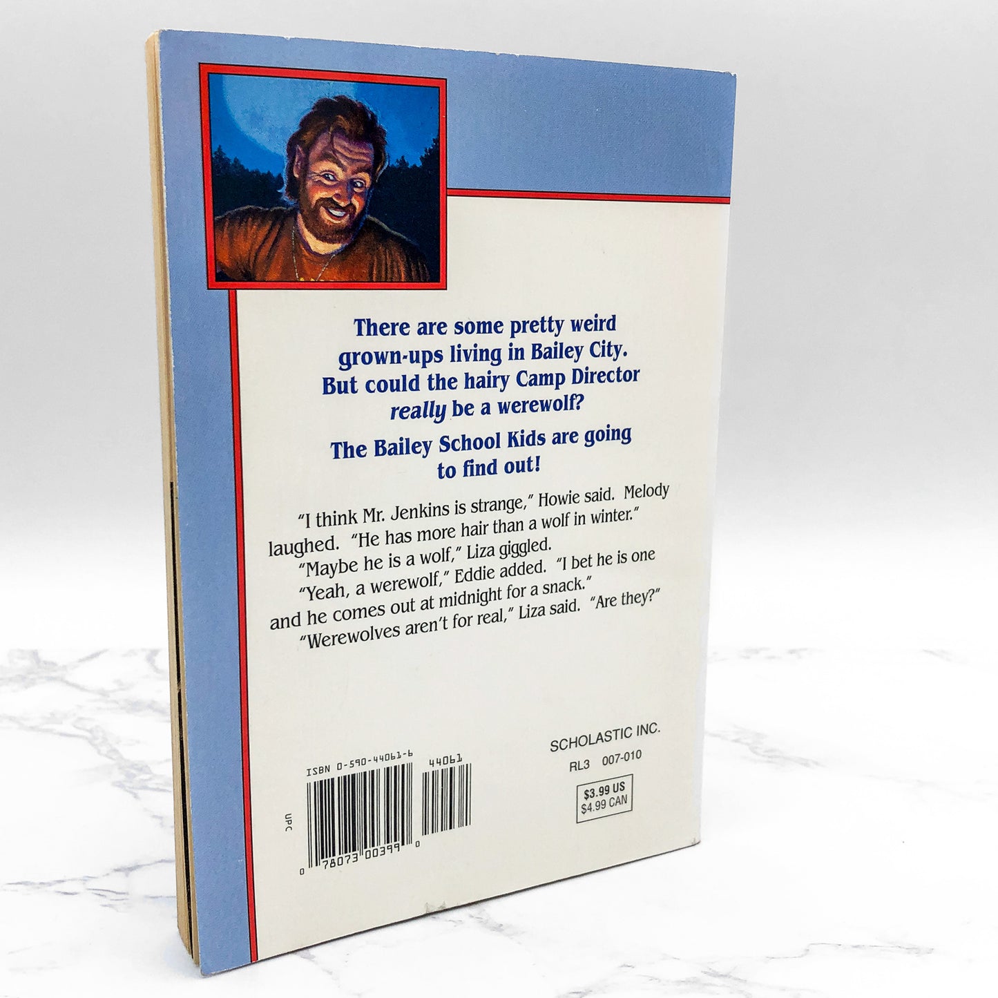 Werewolves Don't Go to Summer Camp by Debbie Dadey & Marcia Thornton Jones [FIRST EDITION PAPERBACK] 1991 • Bailey School Kids #2