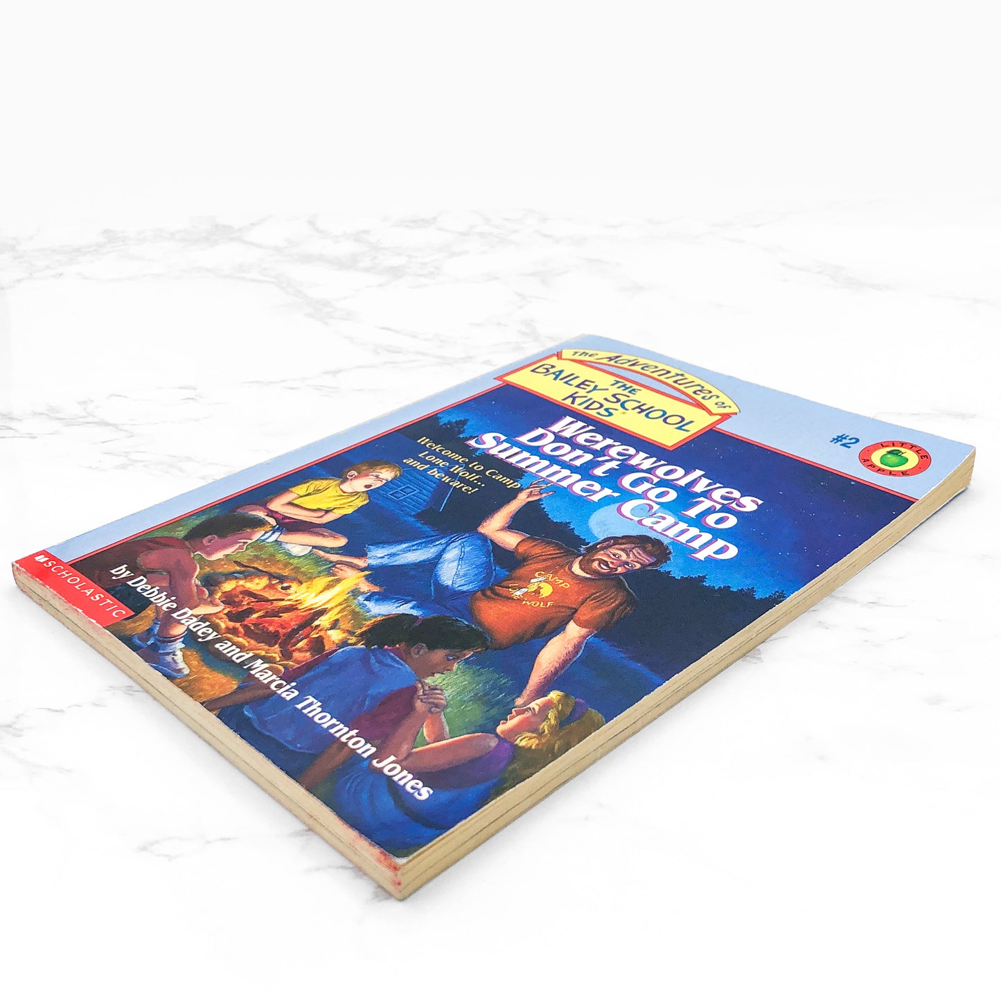 Werewolves Don't Go to Summer Camp by Debbie Dadey & Marcia Thornton Jones [FIRST EDITION PAPERBACK] 1991 • Bailey School Kids #2