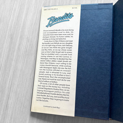 Bandits by Elmore Leonard [FIRST EDITION • FIRST PRINTING] 1987 • Arbor House