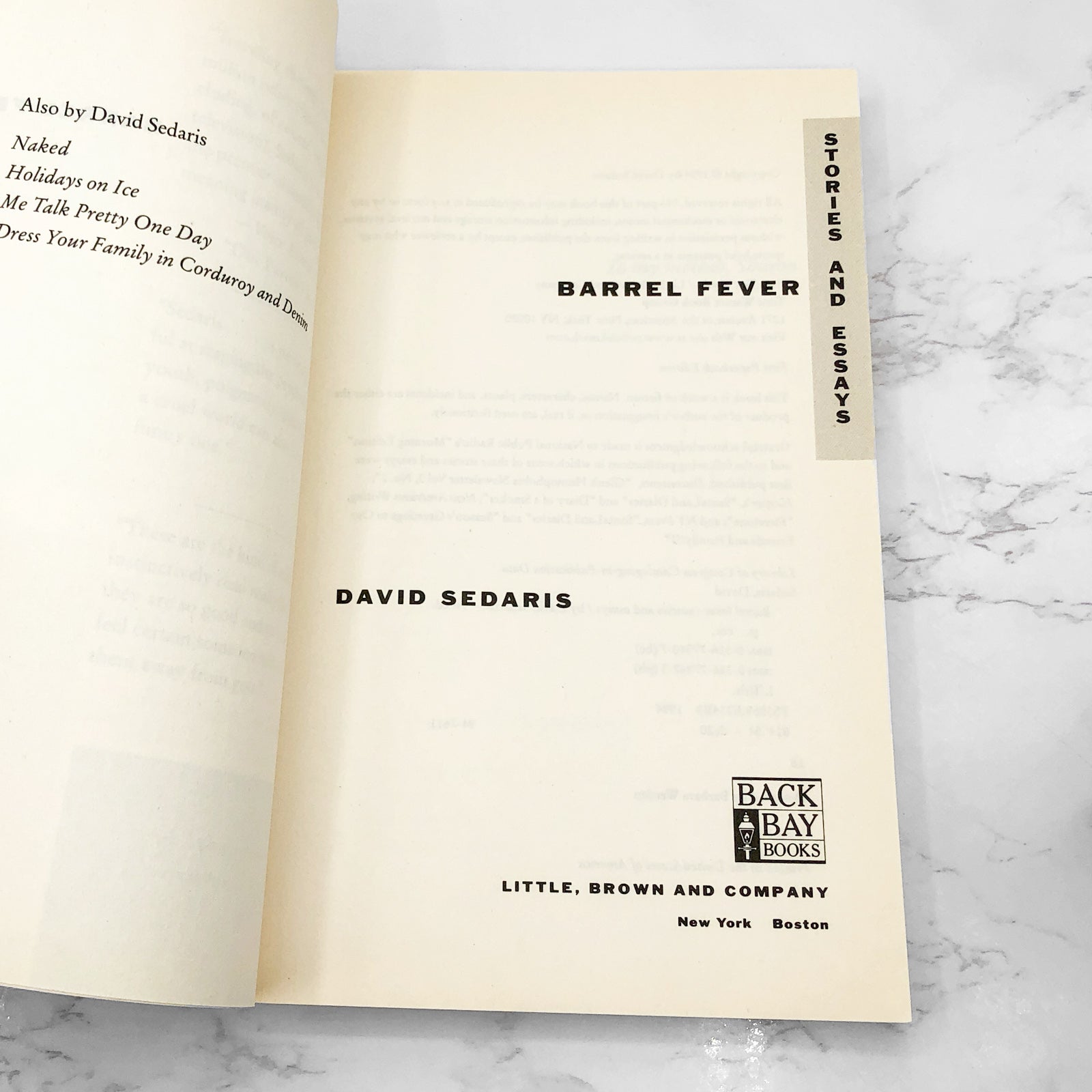 Barrel Fever by David Sedaris [FIRST EDITION PAPERBACK] 1994