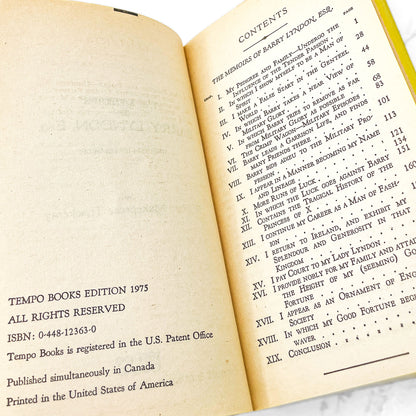 Barry Lyndon by William M. Thackeray [MOVIE TIE-IN PAPERBACK] 1975 • Tempo Books