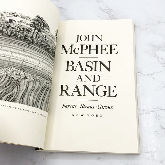 Basin and Range by John McPhee [FIRST PAPERBACK EDITION] 1987 • Farrar Straus Giroux