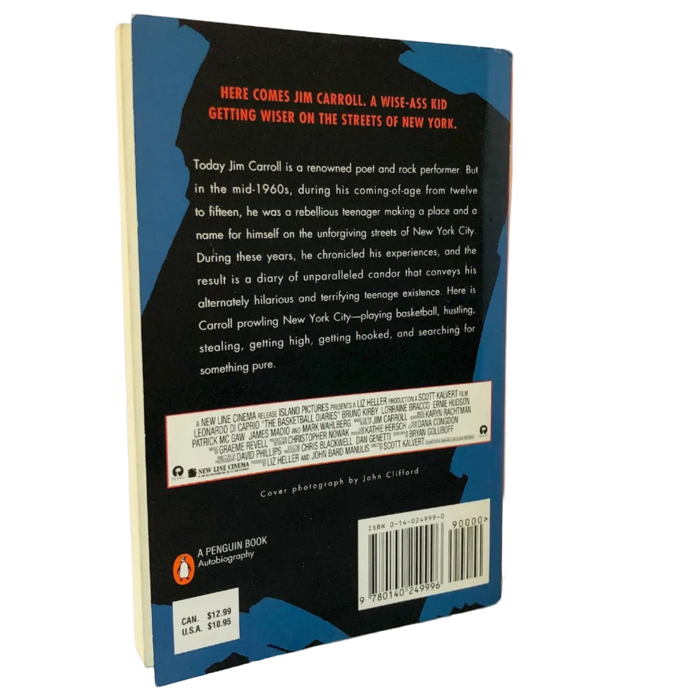 The Basketball Diaries by Jim Carroll [TRADE PAPERBACK] 1995 • Penguin