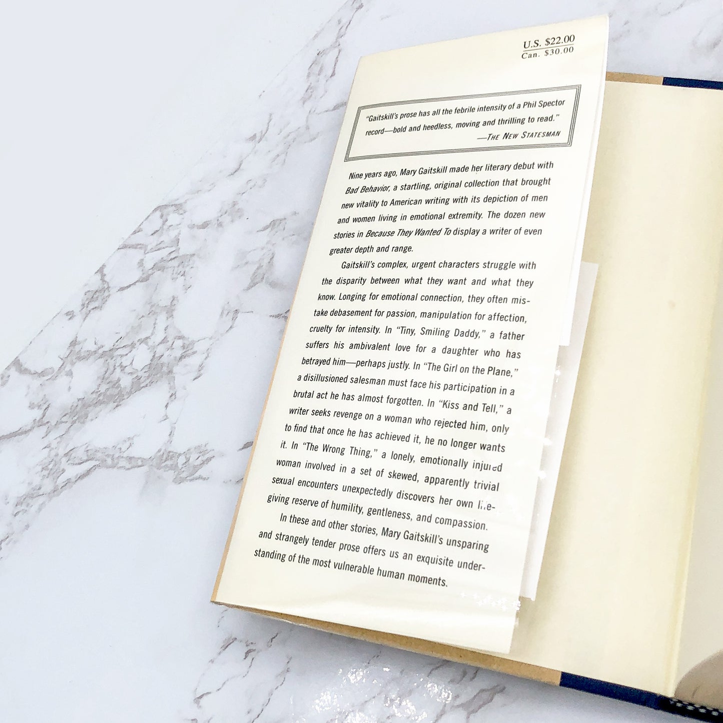 Because They Wanted To: Stories by Mary Gaitskill [FIRST EDITION • FIRST PRINTING] 1997