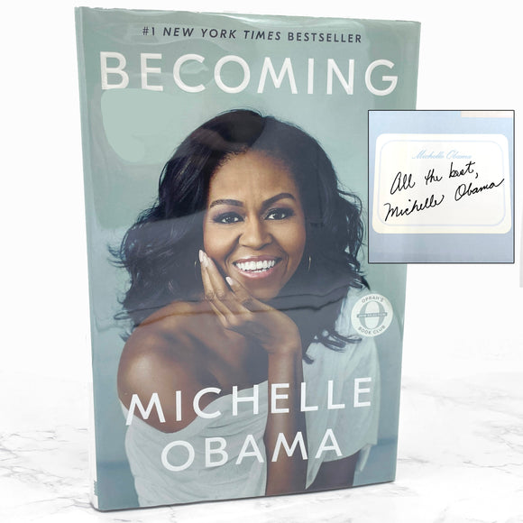 Becoming by Michelle Obama SIGNED! [FIRST EDITION] 2018 • Crown