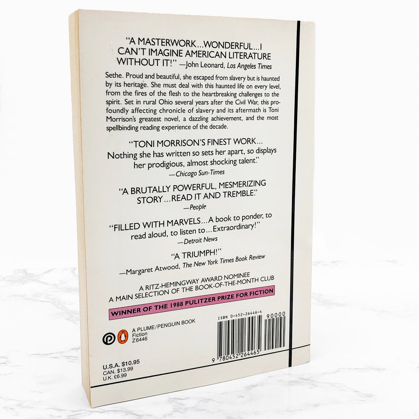 Beloved by Toni Morrison [FIRST PAPERBACK EDITION] 1988 • Plume