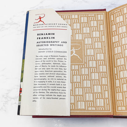 The Autobiography of Benjamin Franklin & Selected Writings [1950 HARDCOVER] • The Modern Library