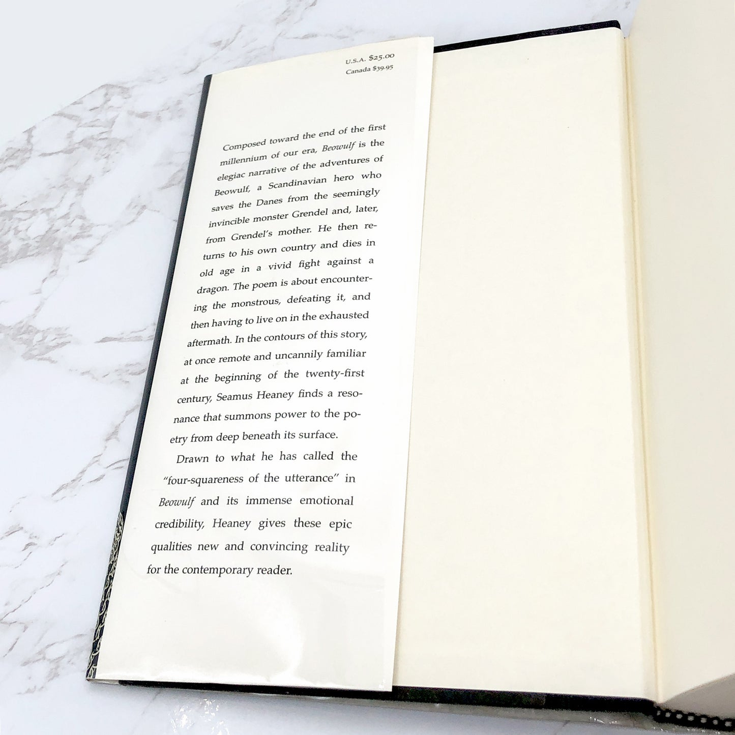 BEOWULF a new verse translation by Seamus Heaney [FIRST BILINGUAL EDITION] 2000 • Farrar Straus & Giroux