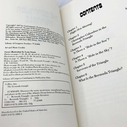 The Bermuda Triangle by Jim Collins [FIRST EDITION] 1977 • Raintree Children's Books