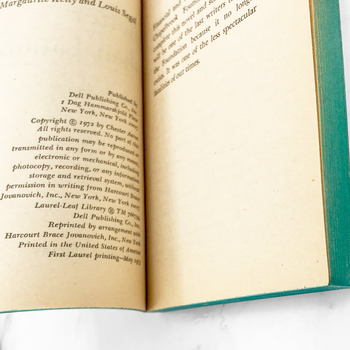 Better Than Laughter by Chester Aaron [FIRST PAPERBACK PRINTING] 1973 • Laurel-Leaf