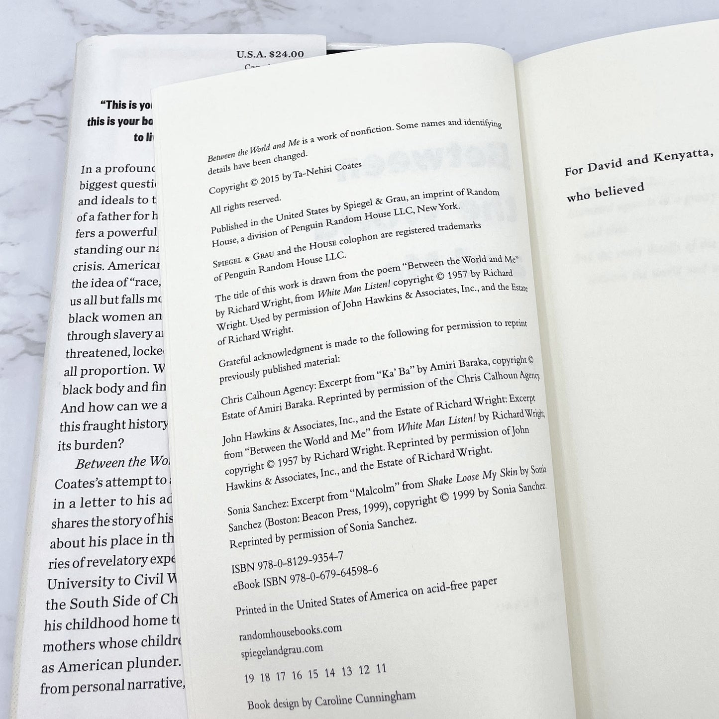 Between the World and Me by Ta-Nehisi Coates [FIRST EDITION] 2015 • Spiegel & Grau