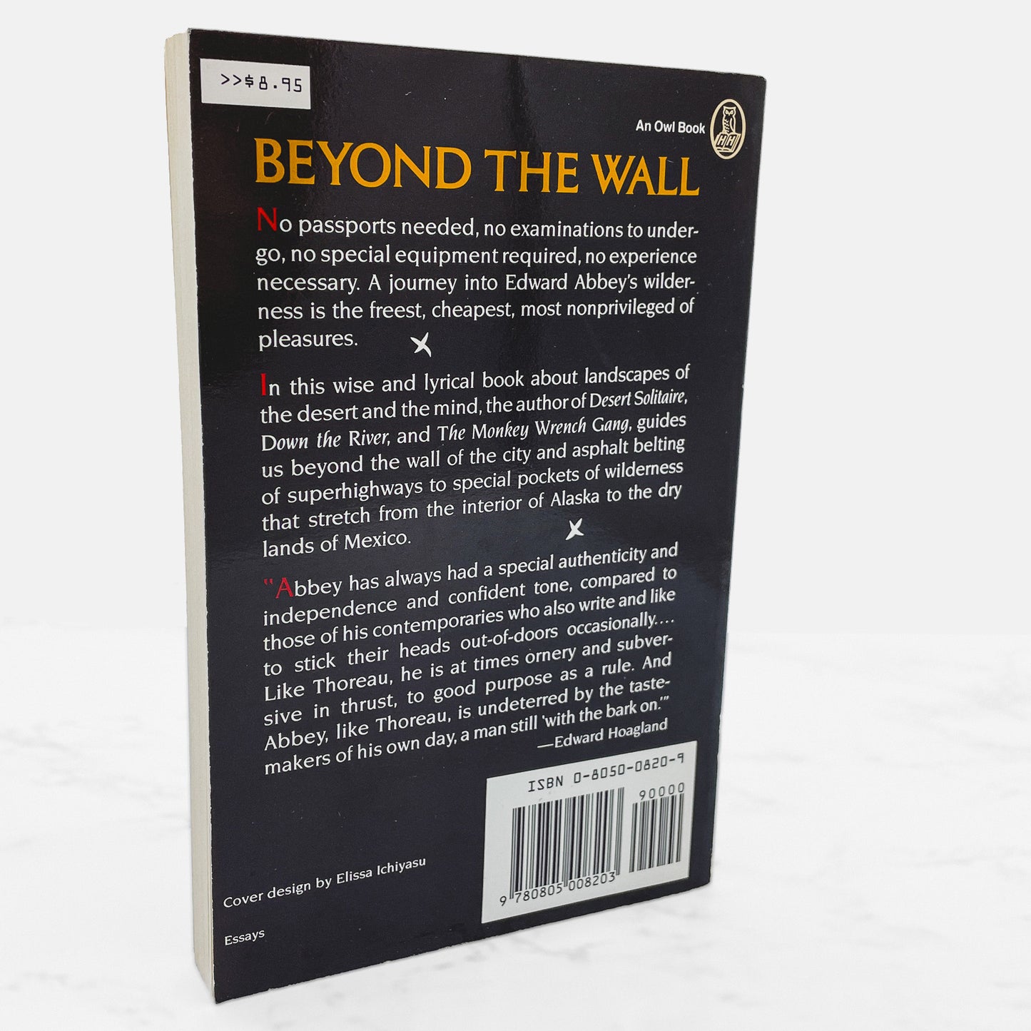 Beyond the Wall: Essays from the Outside by Edward Abbey [TRADE PAPERBACK] 1988