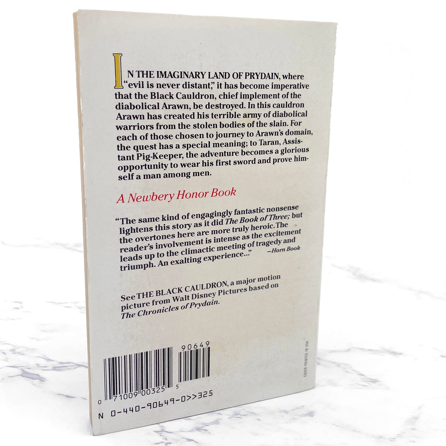 The Black Cauldron by Lloyd Alexander [MOVIE TIE-IN PAPERBACK] 1985 • Dell