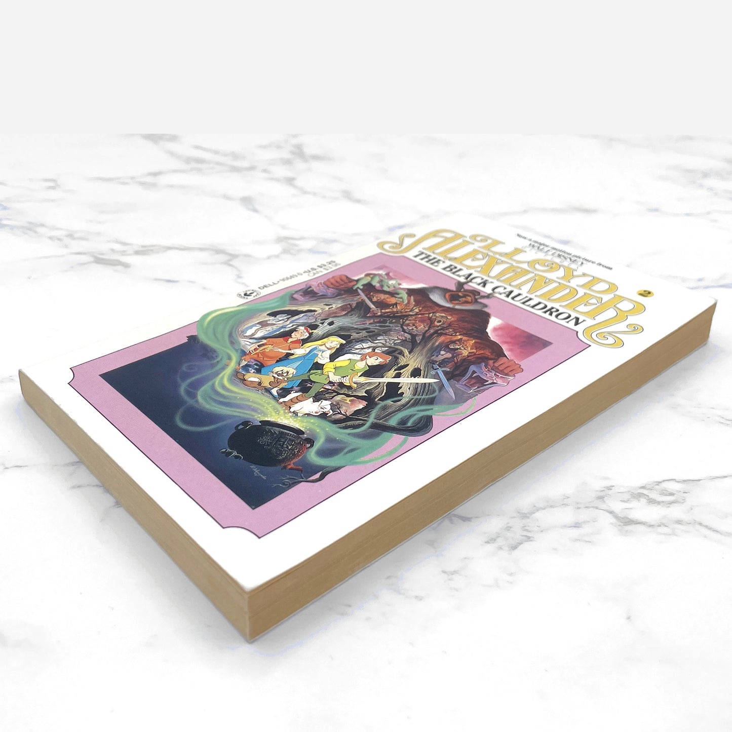 The Black Cauldron by Lloyd Alexander [MOVIE TIE-IN PAPERBACK] 1985 • Dell