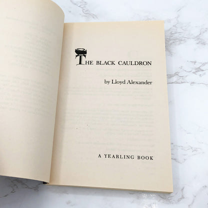 The Black Cauldron by Lloyd Alexander [TRADE PAPERBACK RE-PRINT] 1990 • Yearling