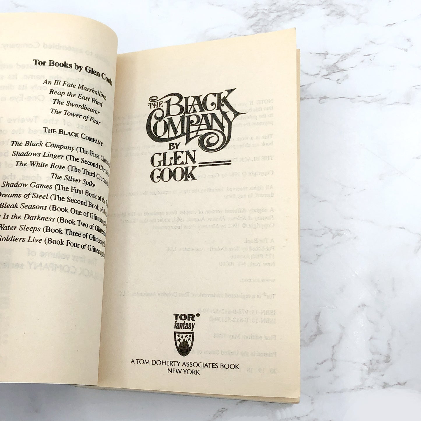 The Black Company by Glen Cook [1984 PAPERBACK] TOR • 14th Printing
