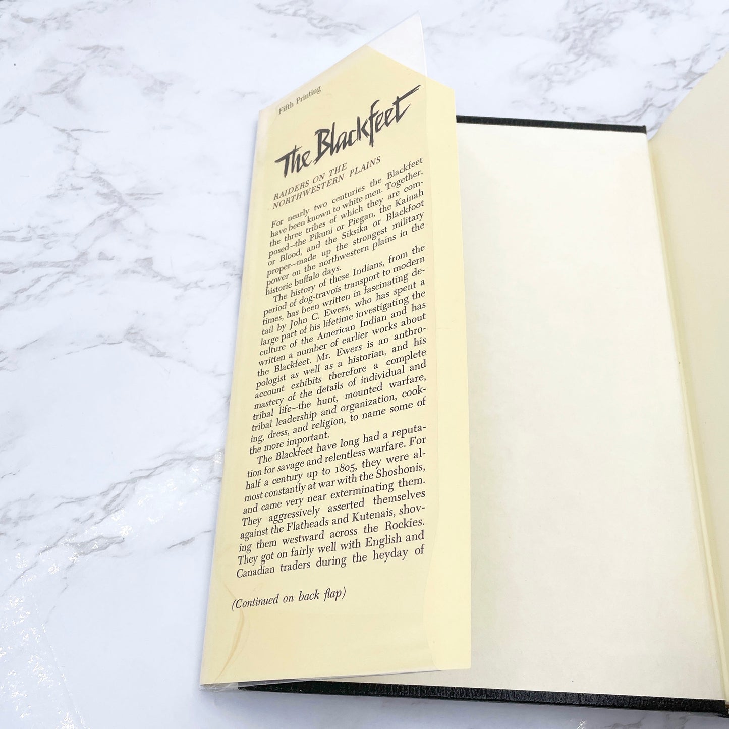 The Blackfeet: Raiders on the Northwestern Plains by John C. Ewers [FIRST EDITION] 5th Printing • 1976