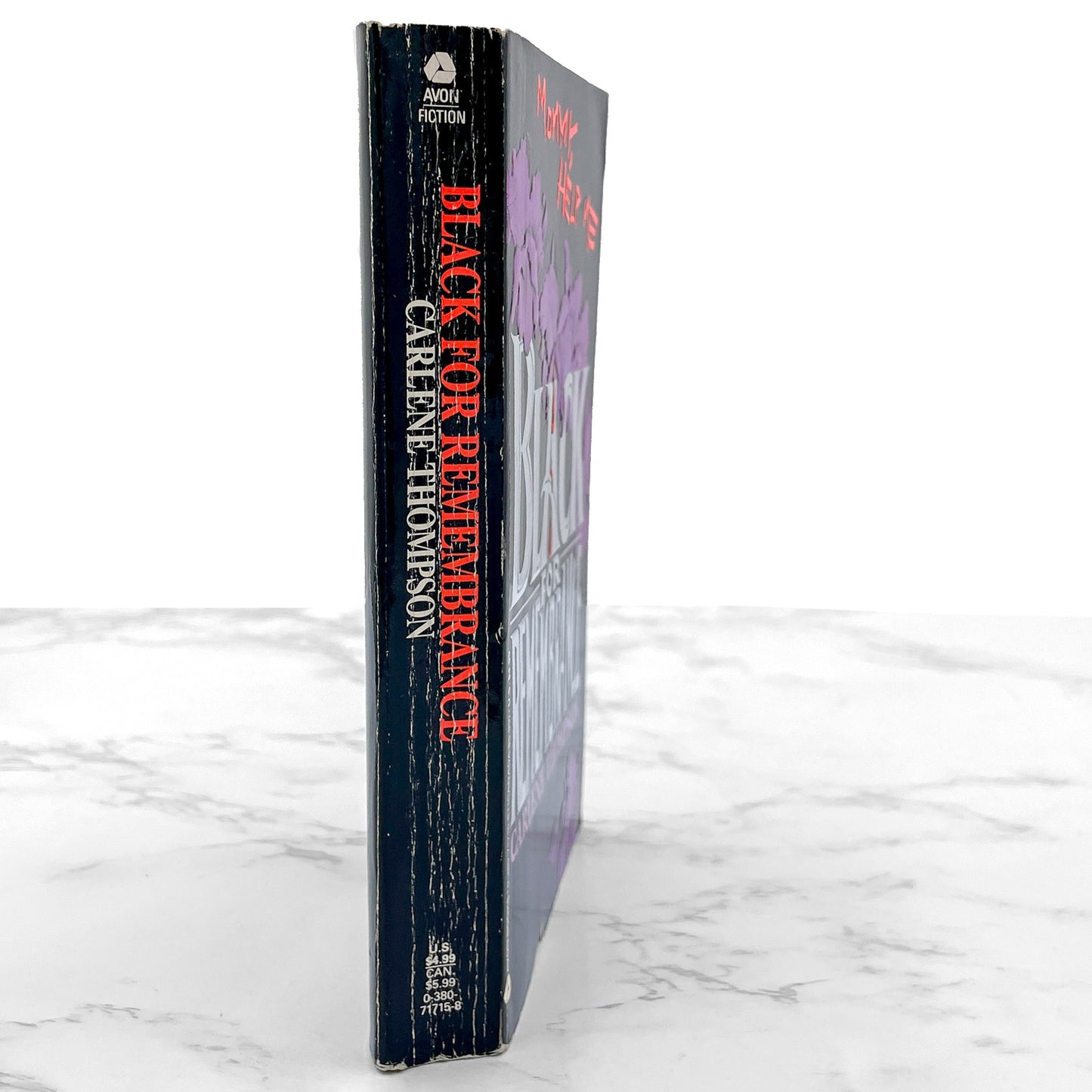 Black for Remembrance by Carlene Thompson [FIRST PAPERBACK PRINTING] 1992 • Avon