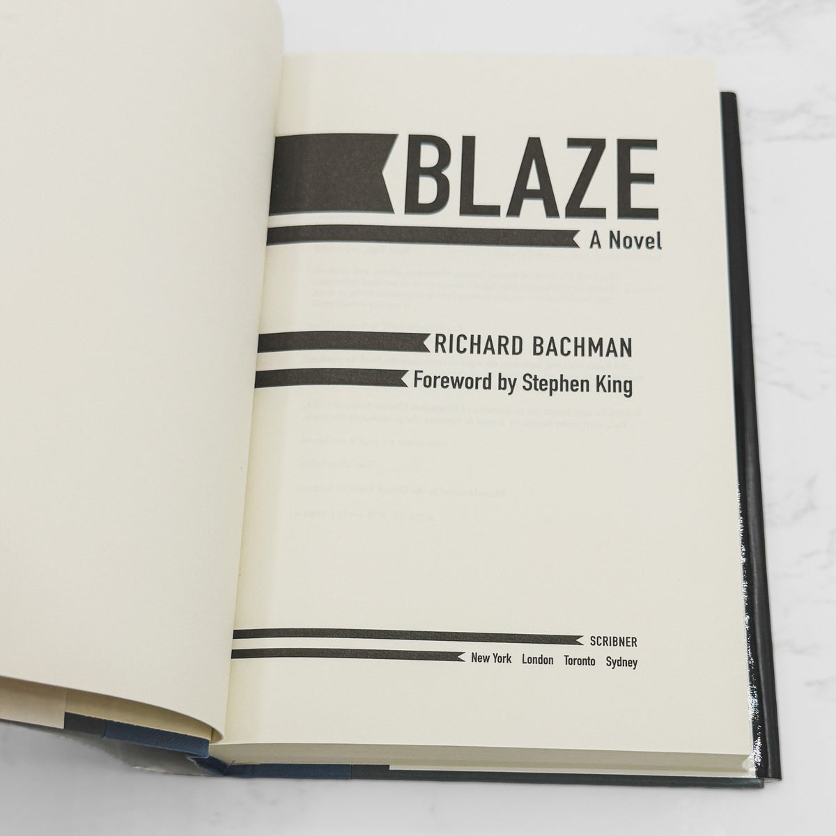 Blaze by Richard Bachman aka Stephen King [FIRST BOOK CLUB EDITION] 2007 • Scribner
