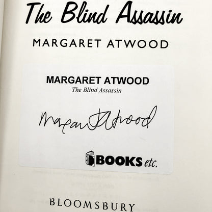 The Blind Assassin by Margaret Atwood SIGNED! [U.K. FIRST EDITION] 2000 • Bloomsbury